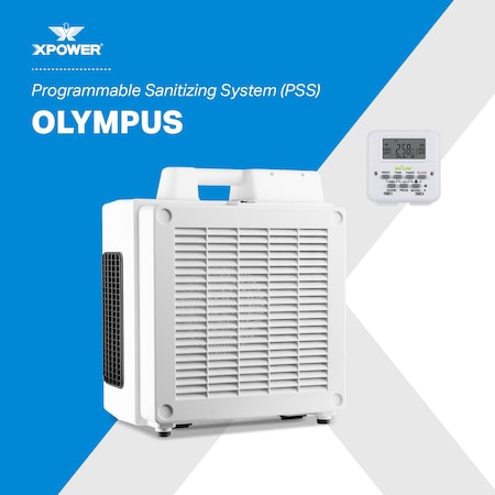 Xpower Olympus Programmable Sanitizing System, Automatic Overnight Indoor Air Quality Solution PSS1